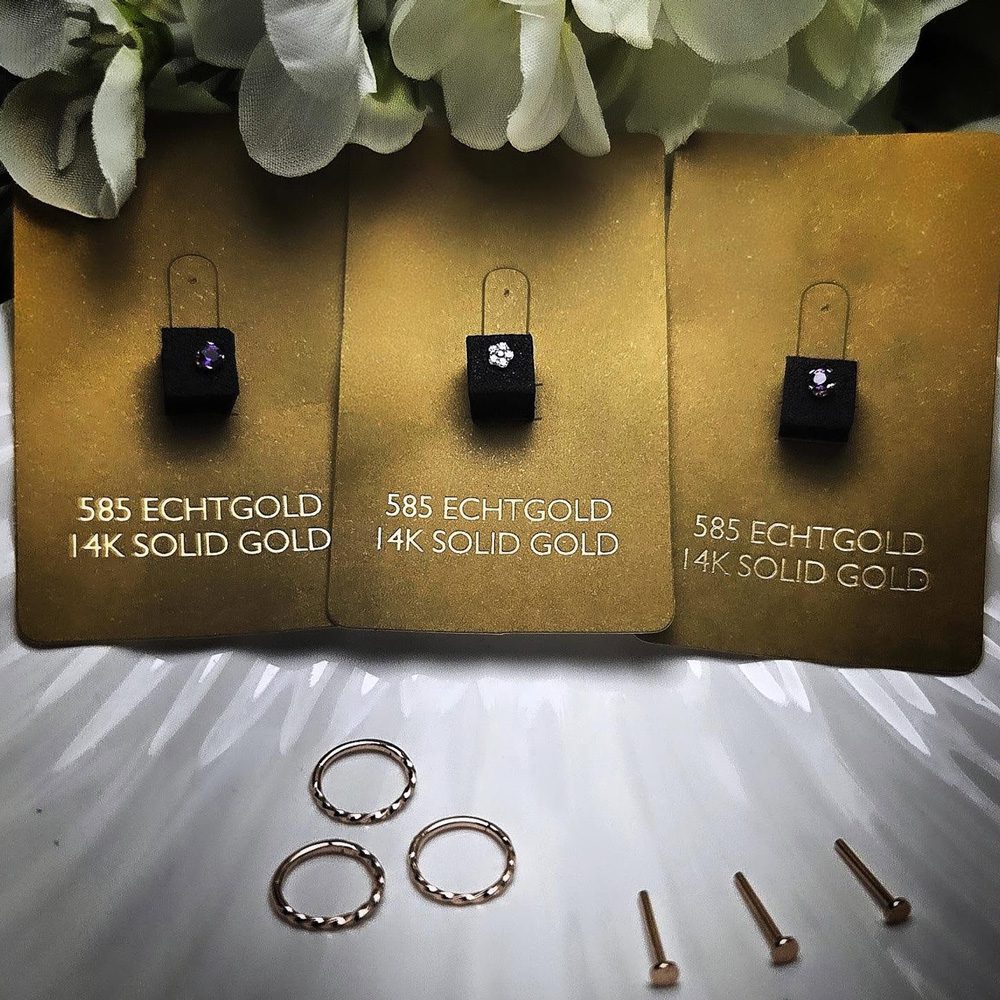 Selection of Body Jewelry available at High Road Tattoo & Piercing